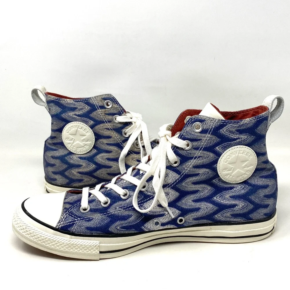 Converse Missoni Chuck Taylor High Top Auburn Egret  Men Canvas Sneakers 151255C - Picture 2 of 9